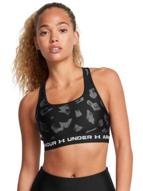 UNDER ARMOUR Bustiera sport Crossback Mid Print