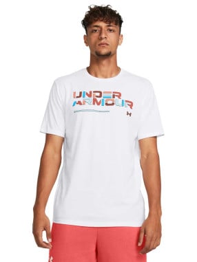 UNDER ARMOUR Tricou Ua Colorblock Wordmark Ss
