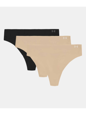 UNDER ARMOUR Бельо UA PURE STRETCH NO SHOW THONG -SOLID 3PK