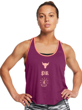 UNDER ARMOUR Αμάνικη Μπλούζα Project Rock Badge Of Honor Tank