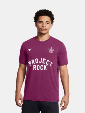 UNDER ARMOUR Κοντομάνικη Μπλούζα Project Rock Short Sleeve