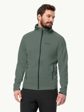 JACK WOLFSKIN Αθλητική Ζακέτα ALPGRAT HOODED FZ M