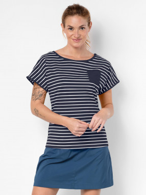 JACK WOLFSKIN T-shirt TRAVEL STRIPED T WOMEN