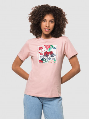 JACK WOLFSKIN Κοντομάνικη Μπλούζα W FLOWER LOGO T