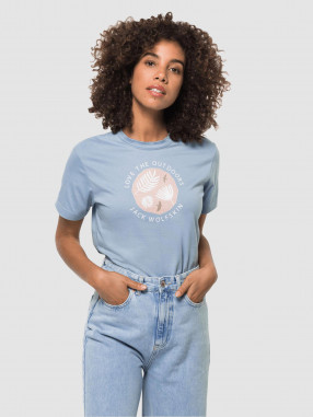 JACK WOLFSKIN Κοντομάνικη Μπλούζα W WILD FLOWER T