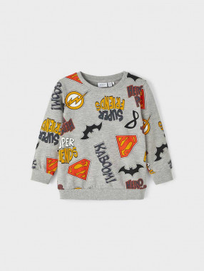 NAME IT Bluza Nmmsolo Superfriends Sweat Bru Wab