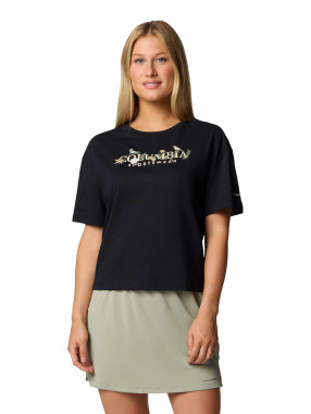COLUMBIA Tricou Rolling Bend Graphic Relaxed Crop Ss
