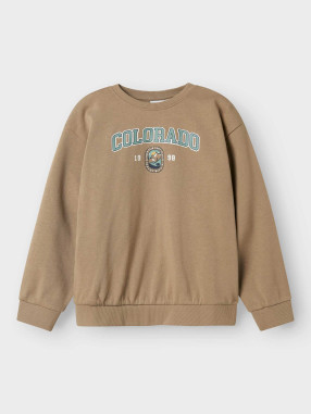 NAME IT Bluza Nkmvildar Ls Nreg Sweat Bru
