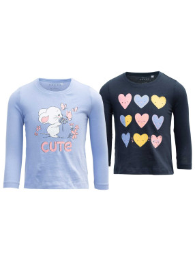 NAME IT Bluza Nmfviolet 2P Ls Loose