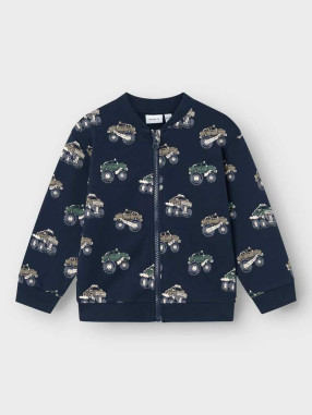 NAME IT Bluza sport Nmmseb Nreg Sweat Card Bru