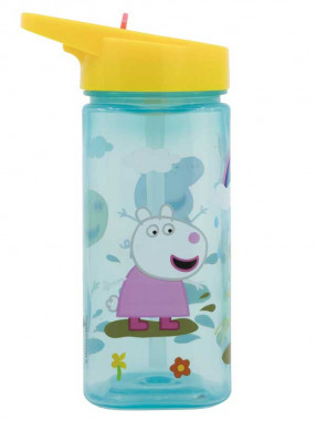 KIDS MOVIE HEROES Παιδικό Μπουκάλι Peppa Pig SQUARE WATER BOTTLE 530 ML