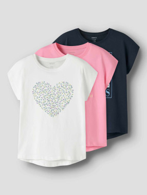 NAME IT Тениска NKFVIGEA 3P CAPSL TOP LNOOS