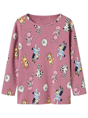 NAME IT Bluza Nmfnina Bluey Ls Top Sky