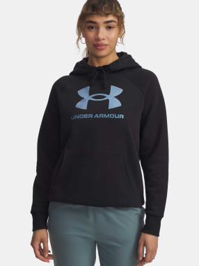 UNDER ARMOUR Μακρυμάνικη Μπλούζα UA Rival Flc Shimmer Hdy