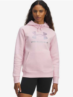 UNDER ARMOUR Μακρυμάνικη Μπλούζα UA Rival Flc Shimmer Hdy