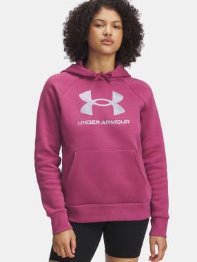 UNDER ARMOUR Μακρυμάνικη Μπλούζα UA Rival Flc Shimmer Hdy