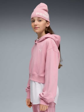 PUMA Παιδική Μακρυμάνικη Μπλούζα WARDROBE ESS Short Length Hoodie TR G