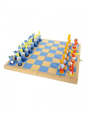 SMALL FOOT Chess knights 33 x 33 x 2 cm – wooden