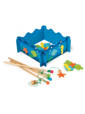 SMALL FOOT Game Young fisherman 24 parts – wooden