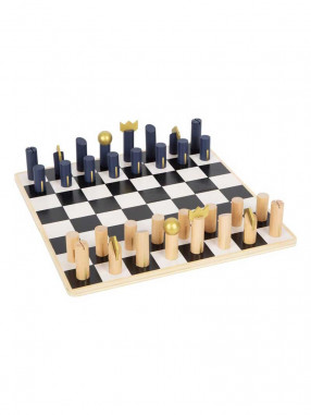 SMALL FOOT Chess and backgammon gold edition 28 x 28 x 1 cm