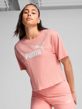 PUMA Κοντομάνικη Μπλούζα ESS Cropped No.1 Logo Tee