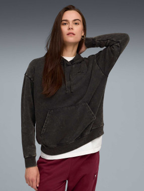 PUMA Суитшърт ESS ELEVATED Relaxed Wash Hoodie FL