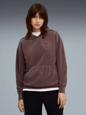 PUMA Суитшърт ESS ELEVATED Comfort Velour Rib Hoodie