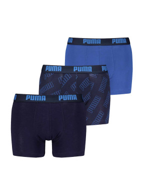PUMA Бельо MEN BOXER LOGO AOP 3P