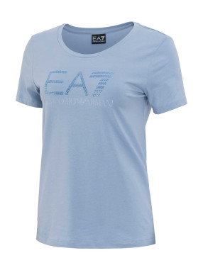 EA7 Emporio Armani Тениска TRAIN LOGO SERIES W TEE SS RN FANCY STRASS