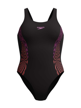 SPEEDO Women's Placement Muscleback One-Piece Swimwear