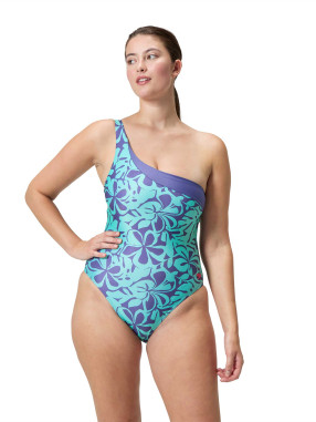 SPEEDO Ολόσωμο Μαγιό WOMENS PRINTED ASYMETRIC