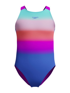 SPEEDO Dečiji jednodelni kupaći kostim GIRLS PRINTED PULSEBACK