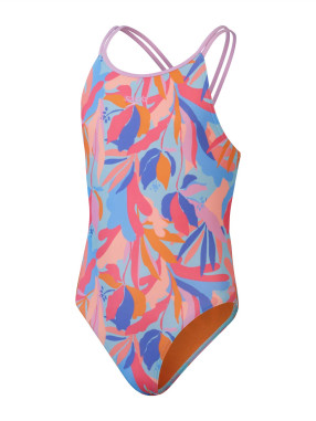 SPEEDO Dečiji jednodelni kupaći kostim GIRLS PRINTED TWINSTRAP