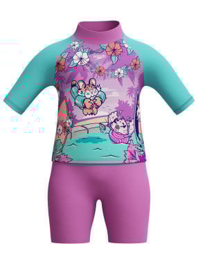 SPEEDO Dečiji dvodelno odelo sa UV zaštitom GIRLS LEARN TO SWIM