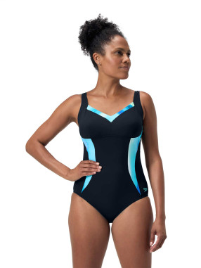 SPEEDO Αθλητικό Μαγιό WOMENS SHAPING PRINTED LUNAELUSTRE