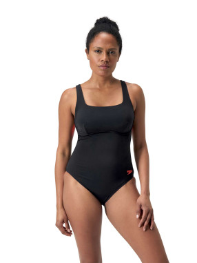 SPEEDO WOMENS RACER ZIP WITH SWIM BRA
