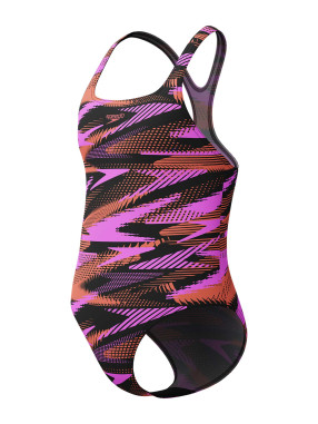 SPEEDO Цял бански GIRLS HYPERBOOM ALLOVER MEDALIST