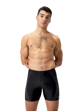 SPEEDO MENS DUO LOGO PRINT MID JAMMER