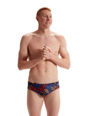 SPEEDO MENS 8CM ALLOVER DIGITAL BRIEF