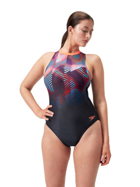 SPEEDO Ženski jednodelni kupaći kostim WOMENS PRINTED HYDRASUIT