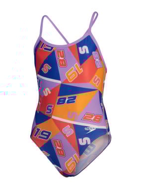 SPEEDO Цял бански GIRLS ALLOVER DIGITAL VBACK