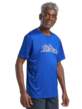 JACK WOLFSKIN Κοντομάνικη Μπλούζα PEAK GRAPHIC T M