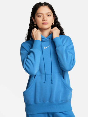 NIKE Μακρυμάνικη Μπλούζα W NSW PHNX FLC OS PO HOODIE