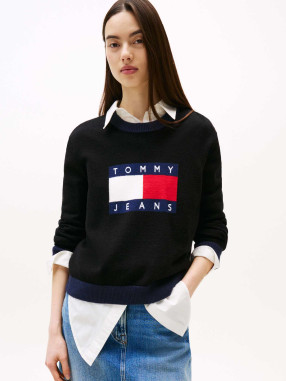 TOMMY JEANS Блуза TJW CLRBLCKFLAG SWEATER EXT