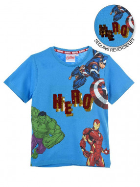 KIDS MOVIE HEROES Παιδική Κοντομάνικη Μπλούζα AVENGERS