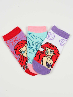 KIDS MOVIE HEROES ARIEL Socks - Pack of 3 Pairs