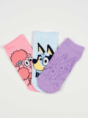 KIDS MOVIE HEROES BLUEY Socks - Pack of 3 Pairs