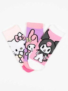 KIDS MOVIE HEROES Чорапи - комплект 3 чифта HELLO KITTY