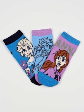 KIDS MOVIE HEROES FROZEN Socks - Pack of 3 Pairs