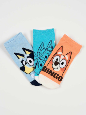 KIDS MOVIE HEROES BLUEY Socks - Pack of 3 Pairs